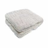 Blankets & Throws: Meadow Soft Faux Fur Throw Rug 127 x 152 cm Off White