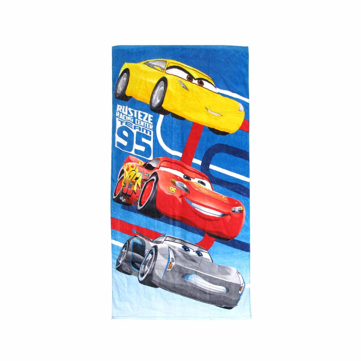 Boys Cartoon Cute Cotton Beach Towel 70 x 140 cm Lighting McQueen Team 95
