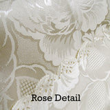 Table Linen & Kitchen Towels: Rose Ecru Luxury Jacquard Tablecloth 150 x 270 cm