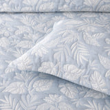 Quilts & Duvets: Bianca Laurieton Blue Jacquard Botanical Bedspread Set King