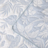 Quilts & Duvets: Bianca Laurieton Blue Jacquard Botanical Bedspread Set King Single