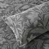 Duvet Covers: Bianca Maidstone Grey Floral Jacquard Bedspread Set King