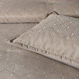 Quilts & Duvets: Bianca Bellagio Gold 6 Pcs Jacquard Geometric Comforter Set Super King