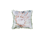 Cushions & Throws: Bianca Helensvale White Velvet Square Filled Cushion 43 x 43cm