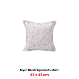 Cushions & Throws: Bianca Myra Blush Coordinate Square Filled Cushion 43 x 43cm