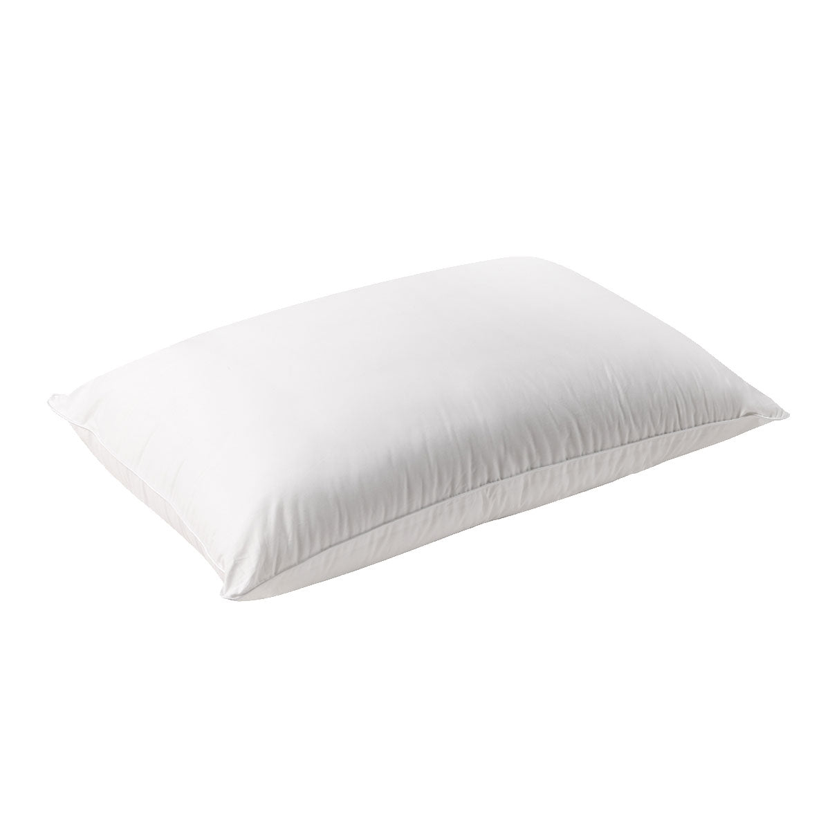 Pillows: Bianca Natural Sleep White Bamboo Blend Medium Profile Pillow
