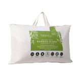Pillows: Bianca Natural Sleep White Bamboo Blend Medium Profile Pillow