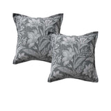 Pillowcases: Bianca Pair of Maidstone Grey European Pillowcases 65 x 65cm