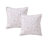 Pillowcases: Bianca Pair of Myra Blush European Pillowcases 65 x 65cm
