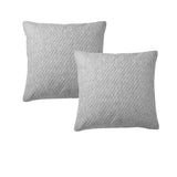 Pillowcases: Bianca Pair of Pesaro Grey European Pillowcases 65 x 65cm