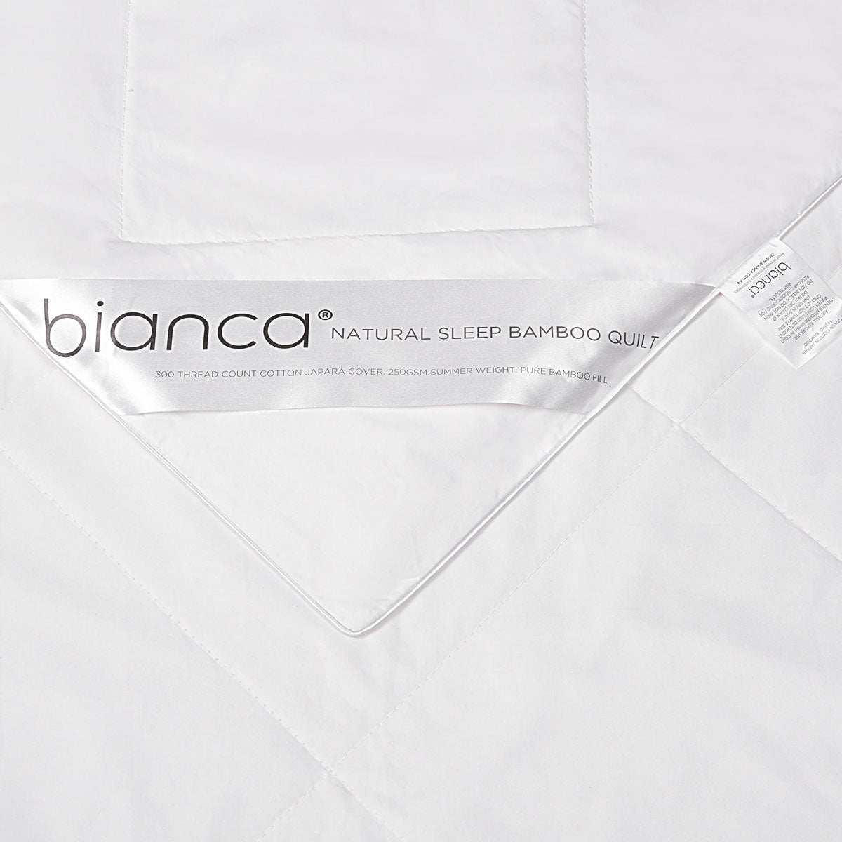 Quilts & Duvets: Bianca 250GSM Natural Sleep Bamboo Summer Quilt Queen