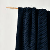 Blankets & Throws: Bianca Sofala Indigo Polyester Chenille Throw Rug 130 x 170 cm