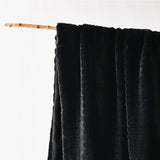 Blankets & Throws: Bianca Tambar Black Faux Fur Throw Rug 130 x 170 cm