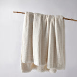 Blankets & Throws: Bianca Tambar Natural Faux Fur Throw Rug 130 x 170 cm