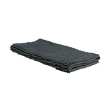Bath Mats & Rugs: Chenille Toggle Bath Mat 50 x 80cm Charcoal