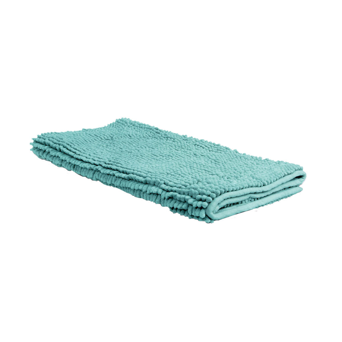 Bath Mats & Rugs: Chenille Toggle Bath Mat 50 x 80cm Teal