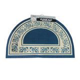 Bath Mats & Rugs: Newton Half Moon Floor Mat 50 x 80cm Blue