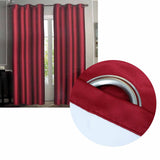 Curtains & Drapes: Emporio Hudson Pair of Coated Back Blockout Eyelet Curtains 137 x 213cm each Cherry Red (Labelled as Burgundy)