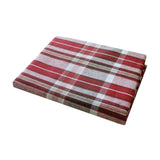 Table Linen & Kitchen Towels: Cotton Plaid Checks Round Table Cloth 180cm Diameter Red