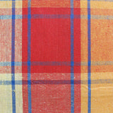 Table Linen & Kitchen Towels: Cotton Plaid Checks Round Table Cloth 180cm Diameter Yellow