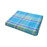 Table Linen & Kitchen Towels: Cotton Plaid Checks Oblong Table Cloth Blue 150 x 230cm