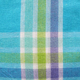 Table Linen & Kitchen Towels: Cotton Plaid Checks Oblong Table Cloth Blue 150 x 230cm