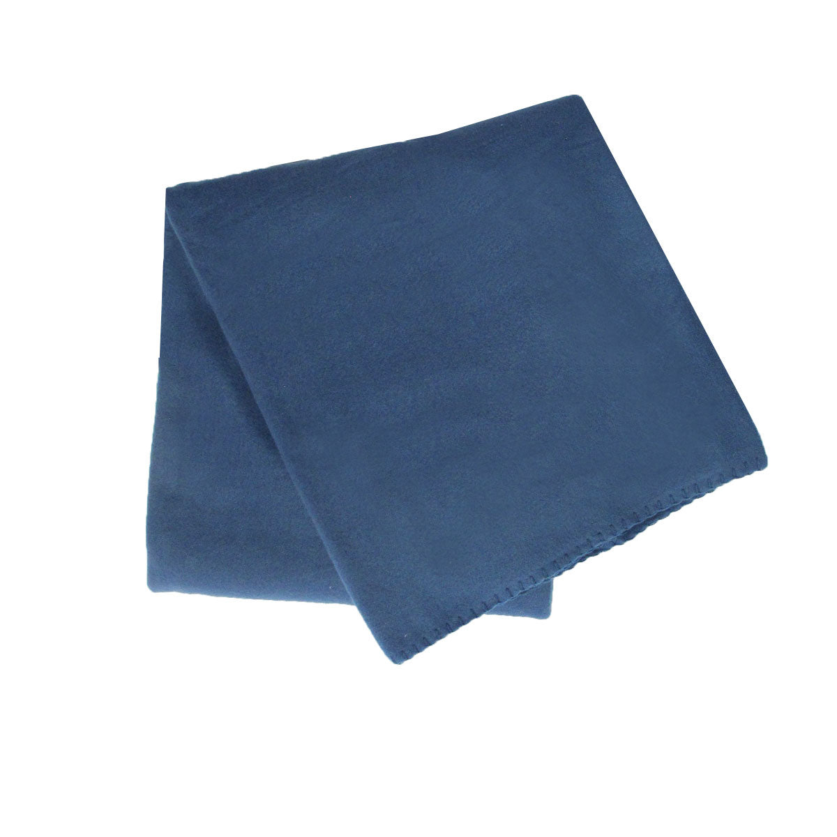 Blankets & Throws: 180GSM Extra Large Polar Fleece Throw Blanket 150 x 200cm Steel Blue