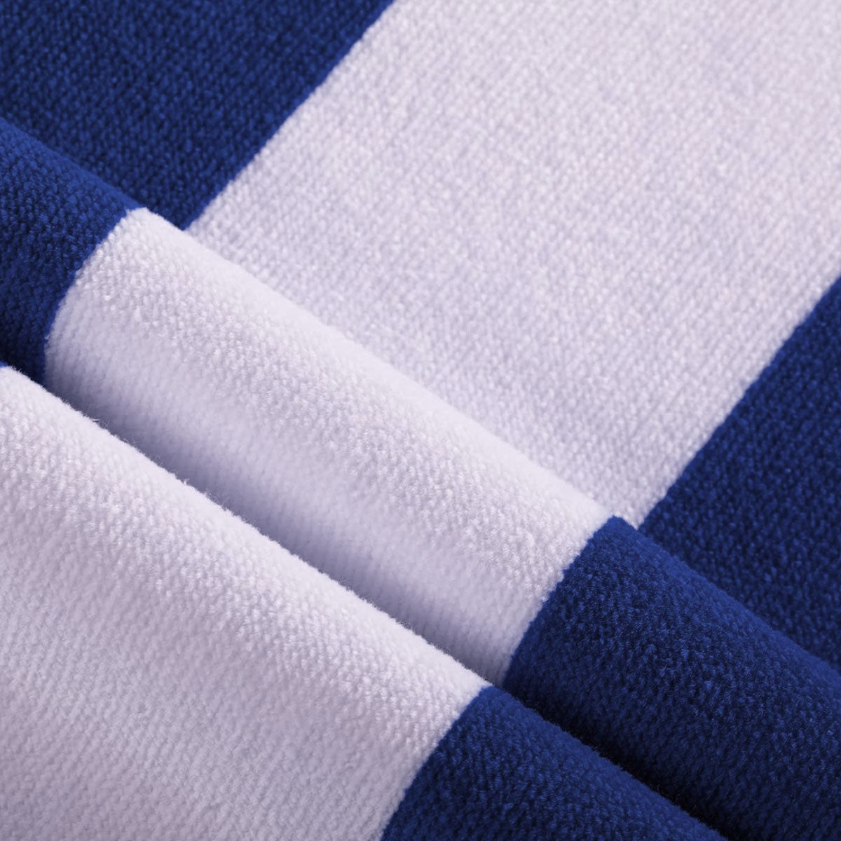 Beach Towels: 400GSM Cabana Stripe Cotton Polyester Beach Towel Yellow