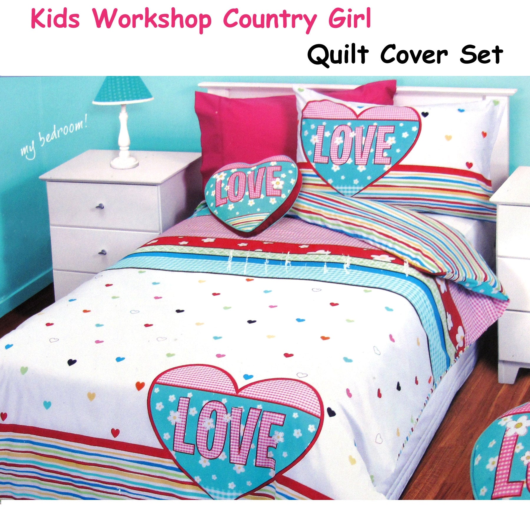Duvet Covers: Kids Workshop Country Girl Quilt Cover Set Single