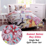 Duvet Covers: Caprice May Gibbs Gumnut Babies Licensed Quilt Cover Set Single