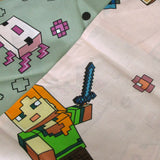 Duvet Covers: MOJANG Minecraft Reversible Cotton Boys Girls Quilt Cover Set Single