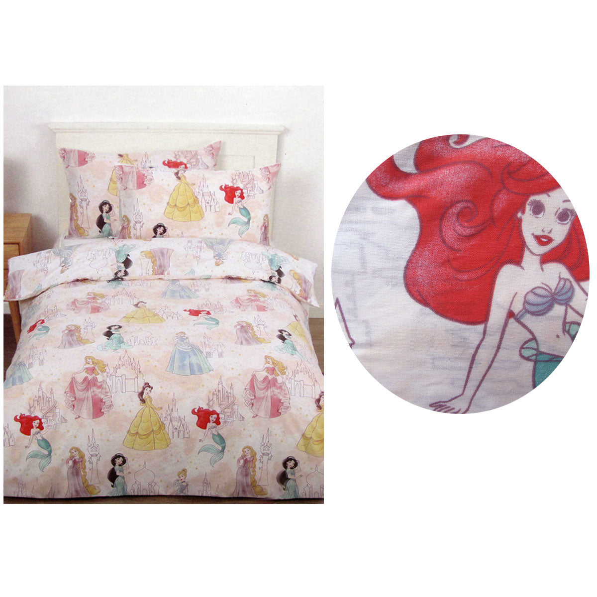 Duvet Covers: Caprice Disney Princesses Pink Licensed Quilt Cover Set Single