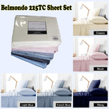 Bed Sheets: Belmondo 225TC Sheet Set Light Blue - King