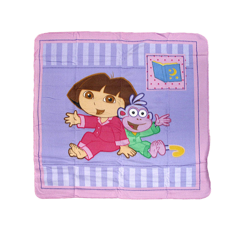 Blankets & Throws: Caprice Polar Fleece Throw Rug Dora Explorer with Monkey 100 x 100 cm