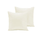 Pillowcases: Pair of Polyester Cotton European Pillowcases Off White