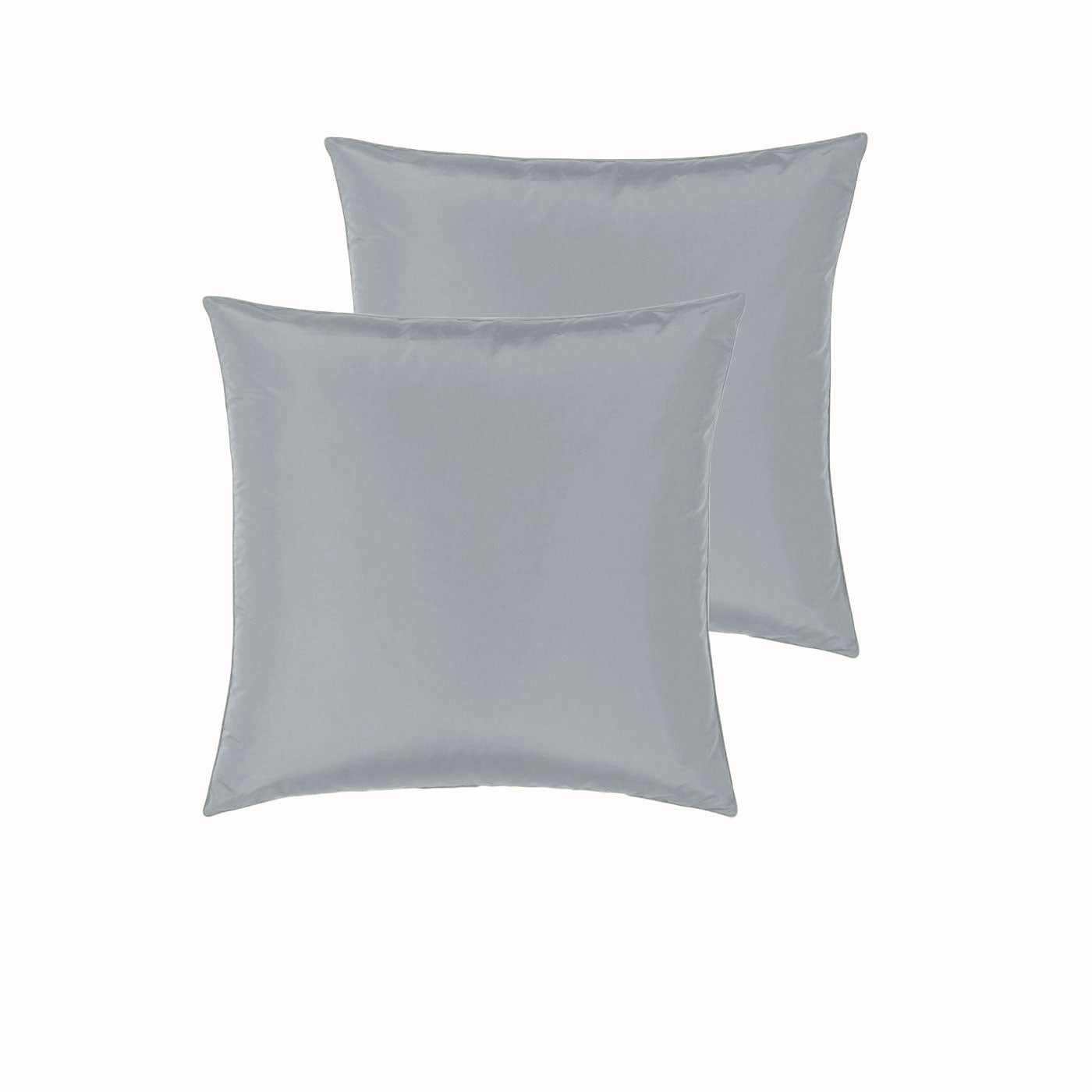 Pillowcases: PepperMIll Satin European Pillowcases ( Pair ) SILVER