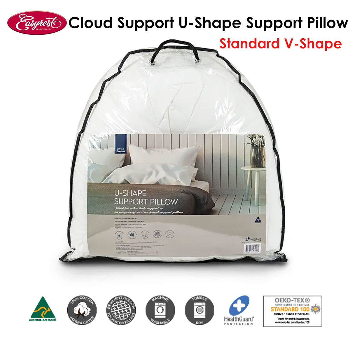 Pillows: Easyrest Cloud Support U-Shape Support Pillow