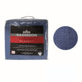 Blankets & Throws: Radisson All Season Cotton Blanket Blue KING