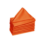 Table Linen & Kitchen Towels: Hoydu Set of 8 Cotton OR Poly Cotton Napkins Mandarin