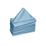 Table Linen & Kitchen Towels: Hoydu Set of 8 Cotton OR Poly Cotton Napkins Sky Blue