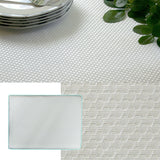 Table Linen & Kitchen Towels: Invitation Prestige Cotton Rich Jacquard Off White Table Cloth 220 x 220 cm