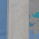 Table Linen & Kitchen Towels: Home Oasis Set of 3 Printed Cotton Rich Tea Towels 50 x 70 cm Whale Grey