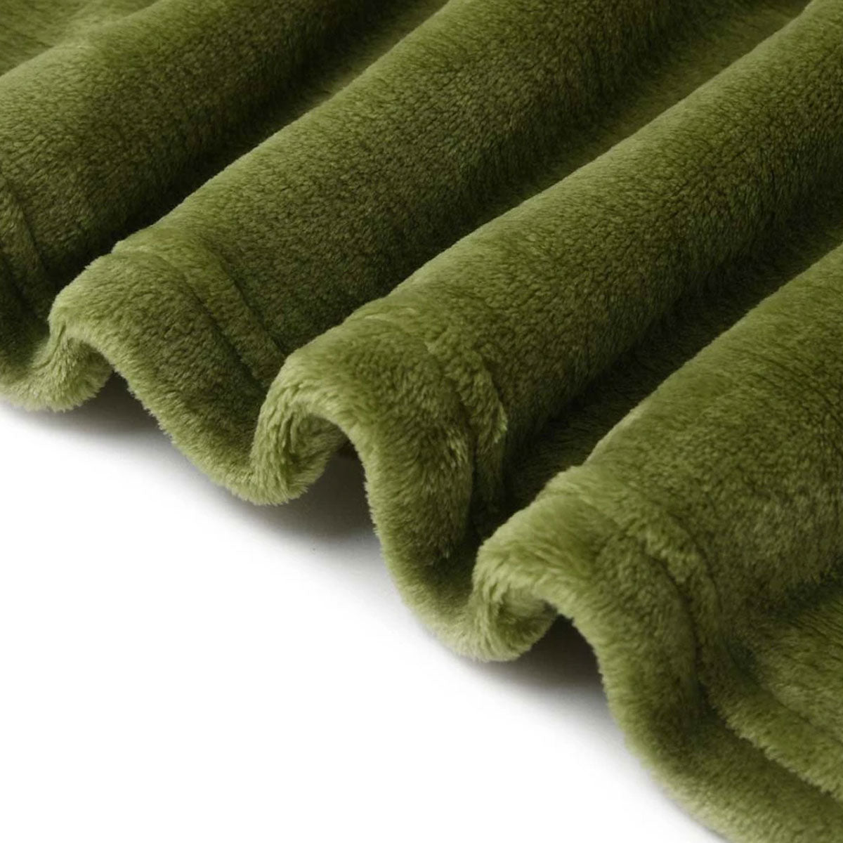 Blankets & Throws: Accessorize Moss Green Super Soft Hooded Blanket Extra Large