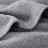 Blankets & Throws: Laconia 400GSM Premium Australian Pure Wool Blanket Grey Super King