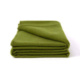 Blankets & Throws: Laconia 400GSM Premium Australian Pure Wool Blanket Moss Green Super King