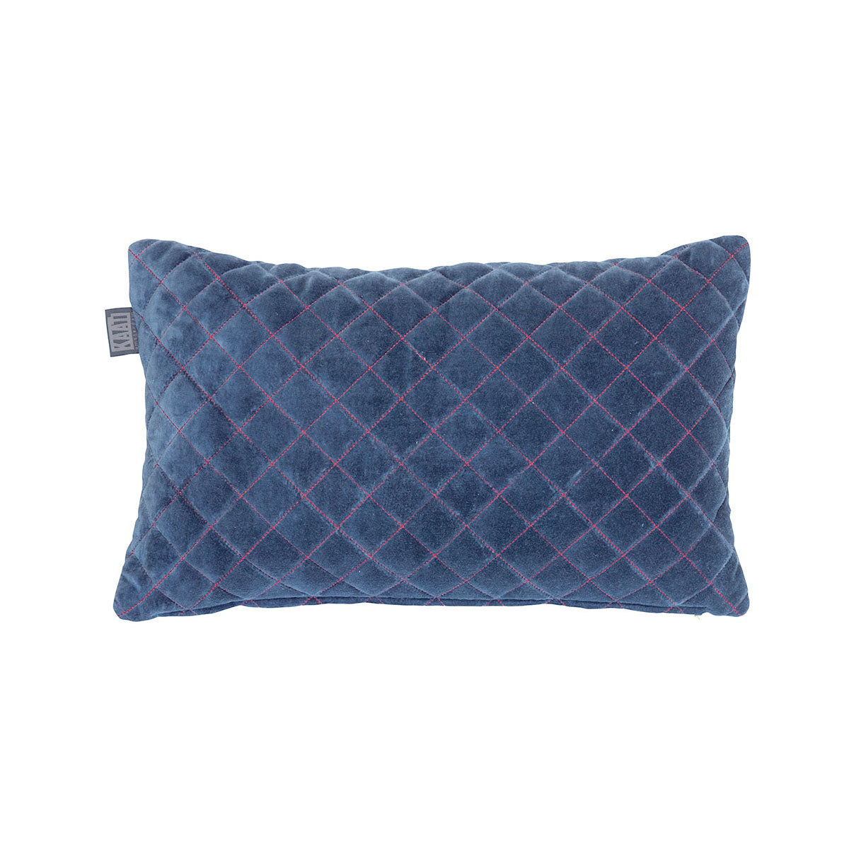 Cushions & Throws: Bedding House Equire Luxury Cotton Filled Oblong Cushion Blue