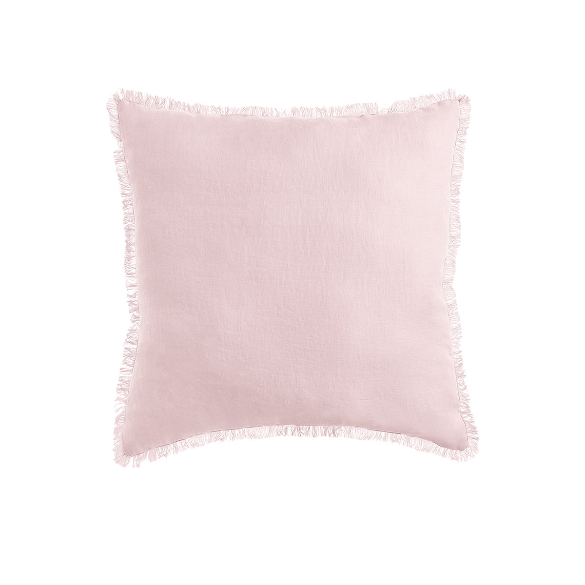 Cushions & Throws: Vintage Design Homewares Blush French Linen Filled Cushion Square - 55cm x 55cm