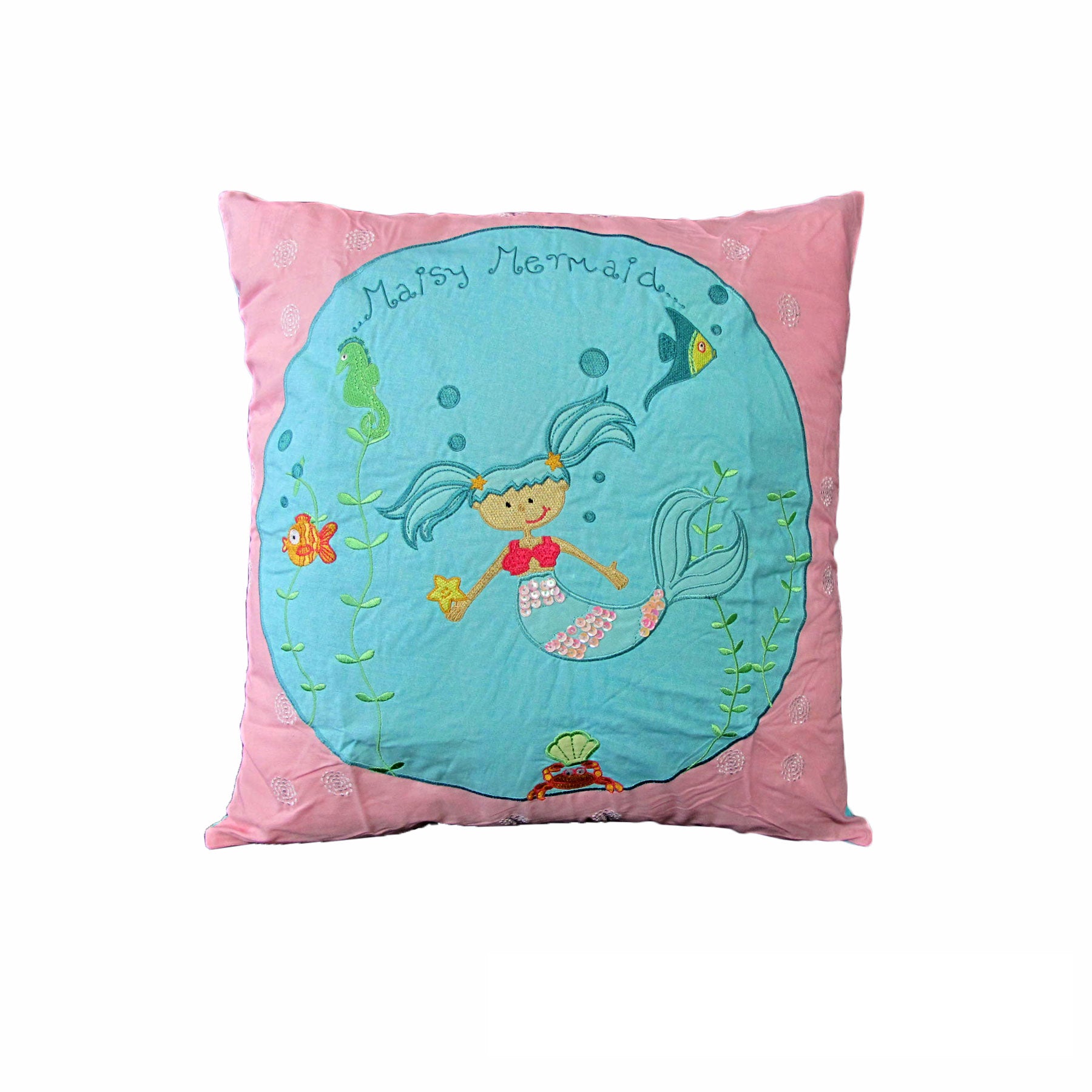 Cushions & Throws: Happy Kids Shelley Mermaid 43x43 cm Square Cushion