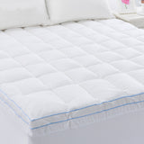 Mattress Protectors: Cloudland 750GSM Memory Resistant Microball Fill Mattress Topper Queen