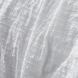 Accessorize Augusta White Ruched Quilt Cover Set King